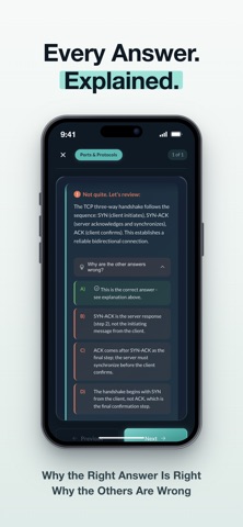 CompTIA Network+ Exam 2026 iPhone screenshot