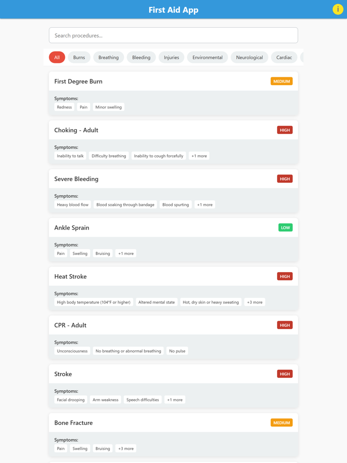 First Aid Learning App