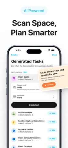 Upkee: House Cleaning Schedule iPhone screenshot