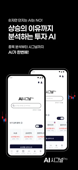 AI시그널프로: AI 주식분석, 차트예측, 매매신호 screenshot 1