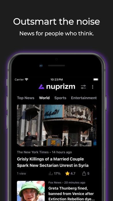 Nuprizm iPhone screenshot 5 - News app