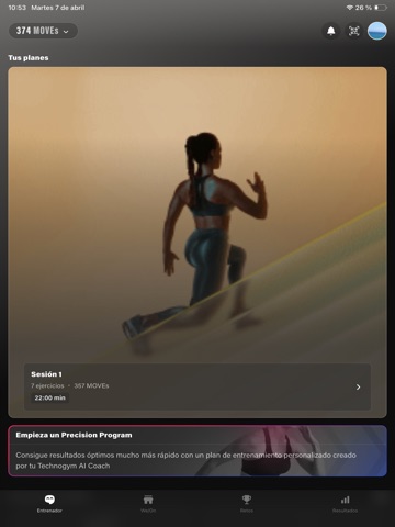 We/On Sports Club iPad screenshot