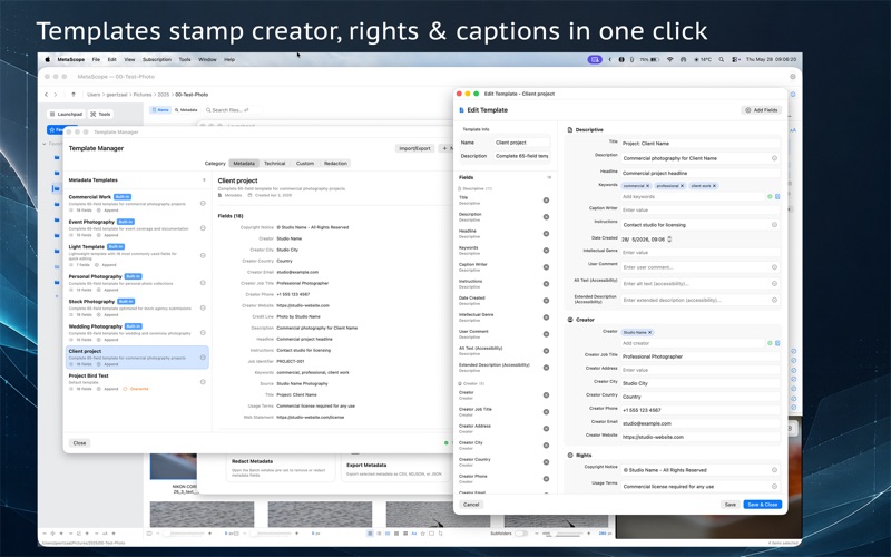 MetaScope: Metadata Editor screenshot