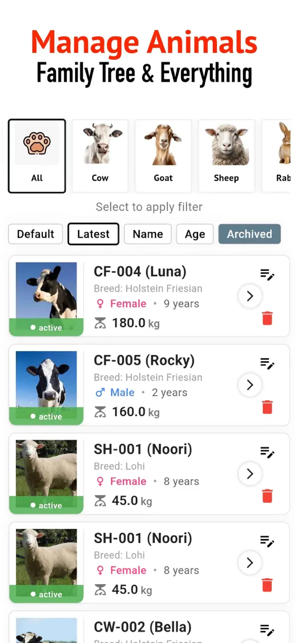 Screenshot #3 pour Animal Breeding, Birth Manager