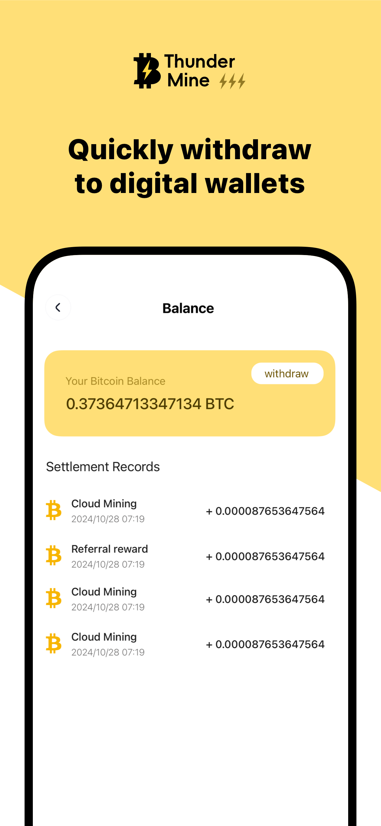 Thunder Mine:Cloud mining