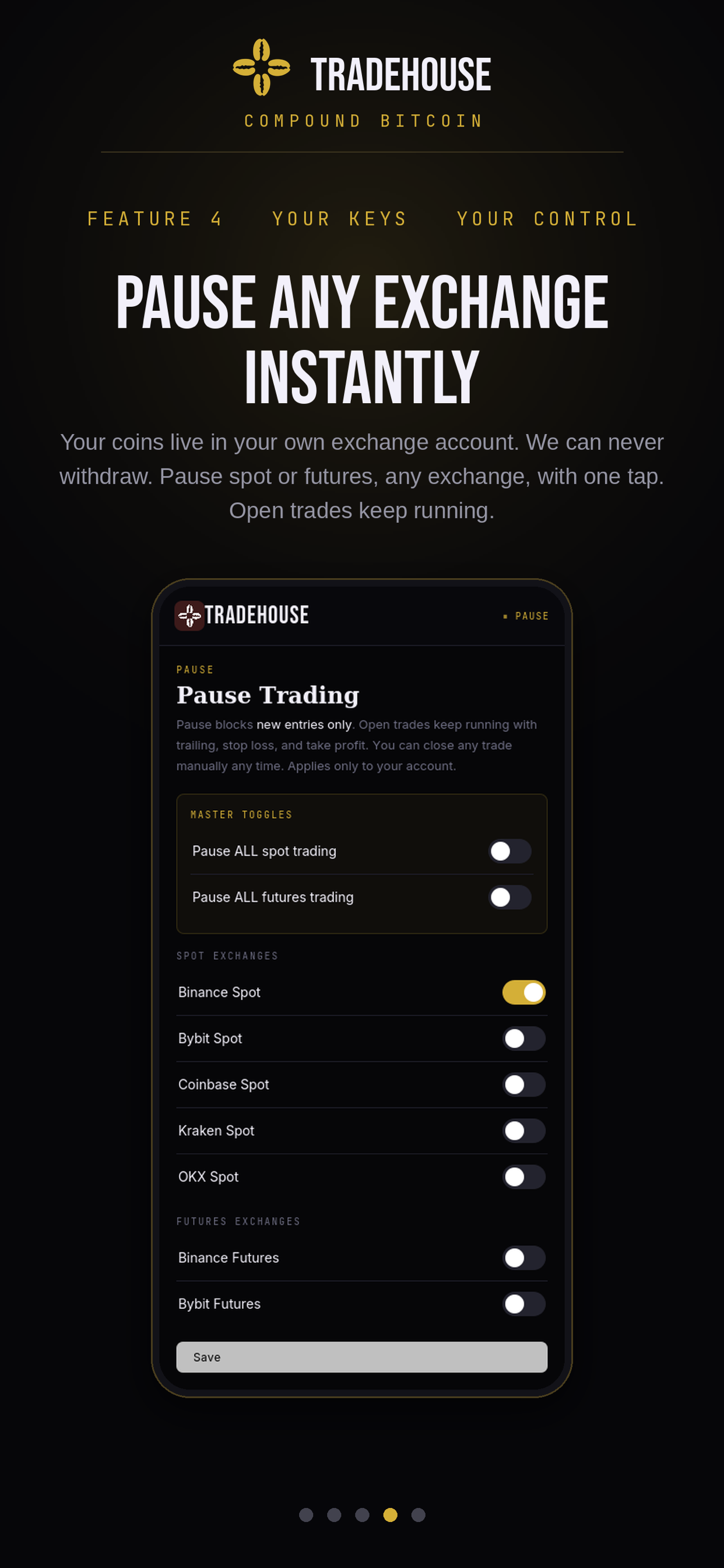 TradeHouse: Trade & HODL BTC screenshot 5