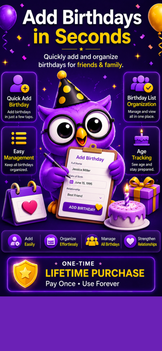 Birthday Owl Screenshot 1 of 3
