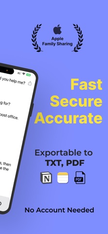 Live Transcribe & Notification iPhone screenshot