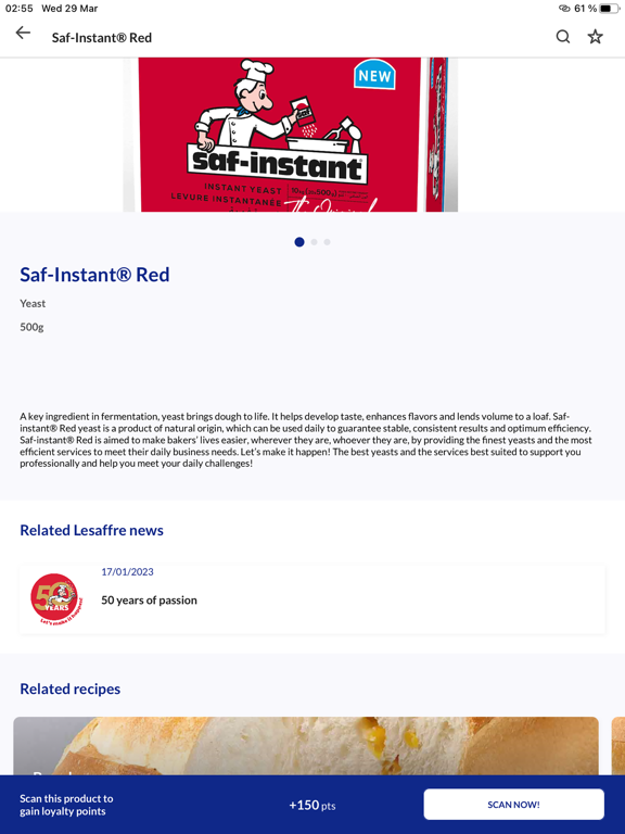 Lesaffre & Me iPad screenshot 3 - Food & Drink app