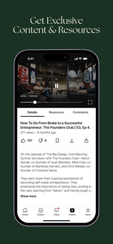 Founders Club App screenshot