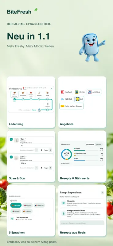 BiteFresh Vorrat & Haltbarkeit screenshot 1 of 10