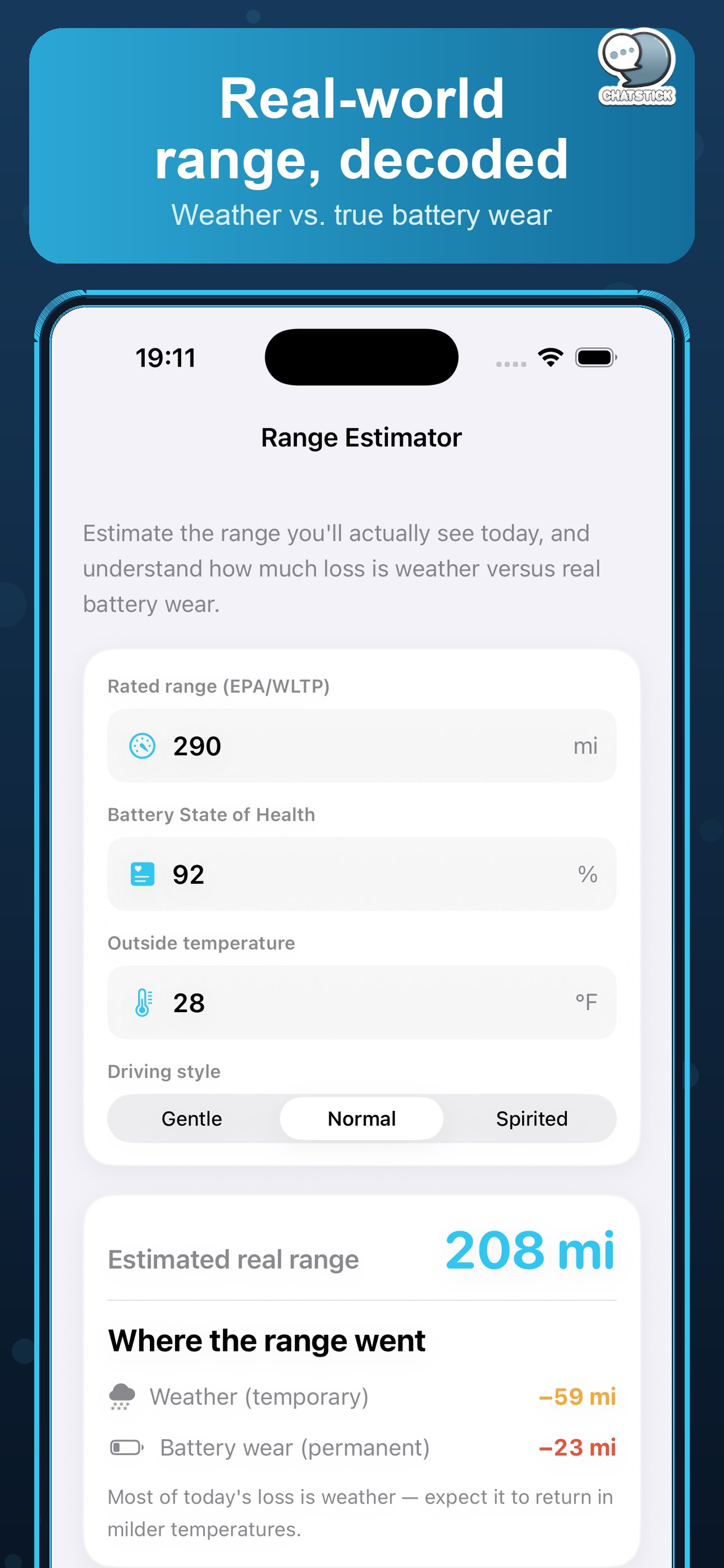 Screenshot 5 of EV Battery Health by ChatStick