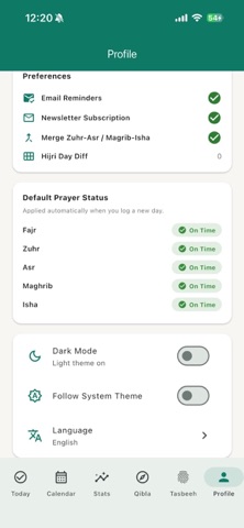 Namaaz Tracker iPhone screenshot