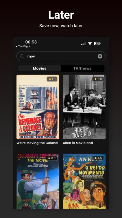 Comend : Movies, TV Shows