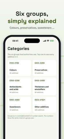E-numbers – E-koll screenshot 6