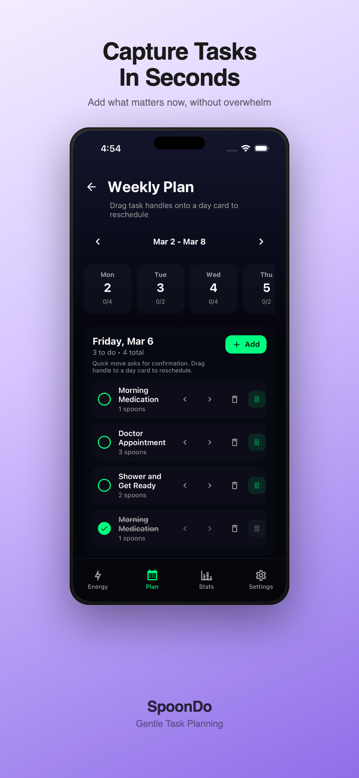 SpoonDo: Energy & Task Planner