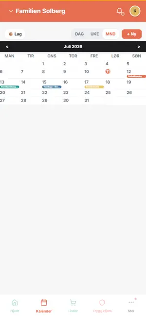 Storfamilien: Family Calendar screenshot 3