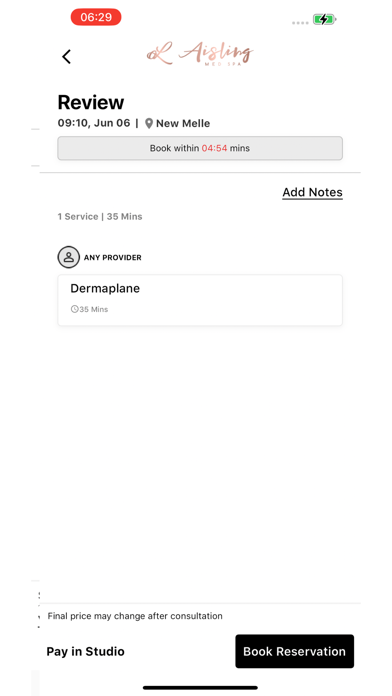 App screenshot