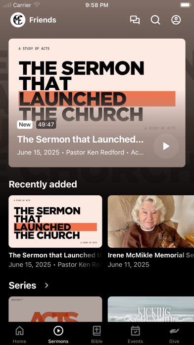 Meridian Friends Church iPhone screenshot 2 - Education app
