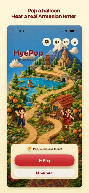 HyePop: Armenian Alphabet screenshot 1