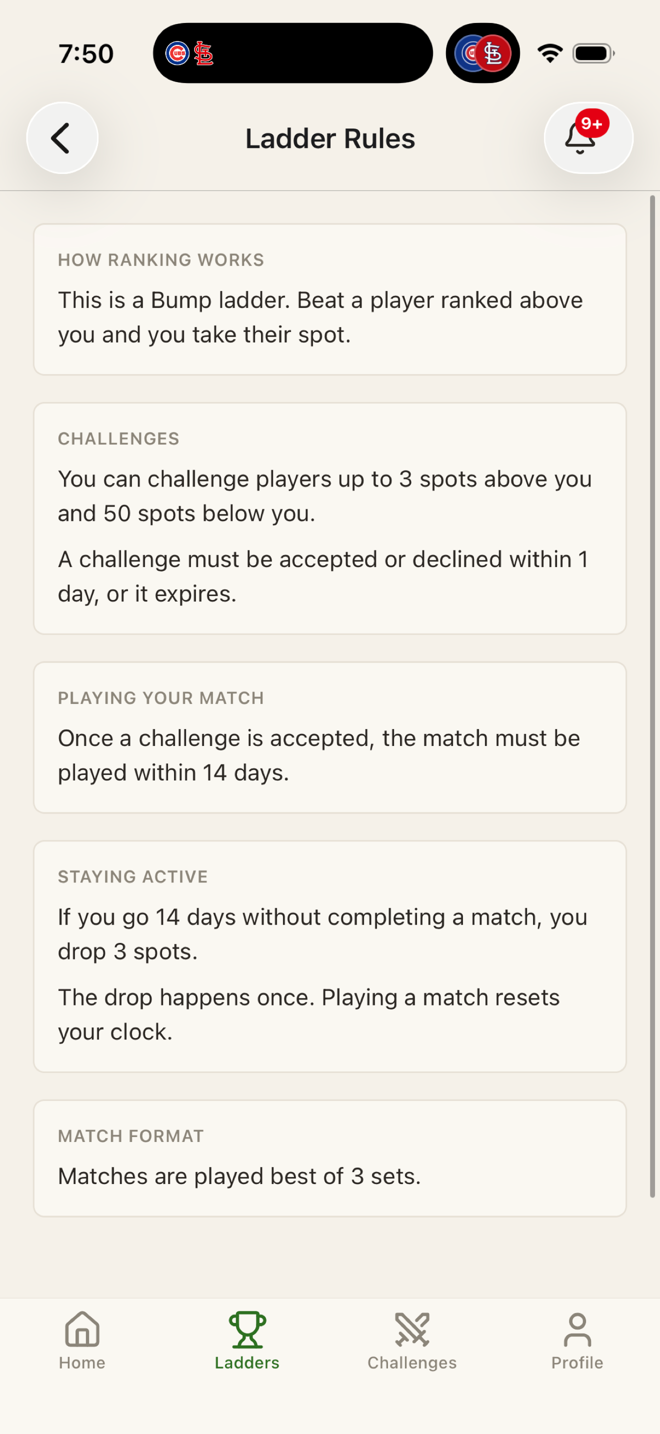ClimbTheLadder: Tennis screenshot 5