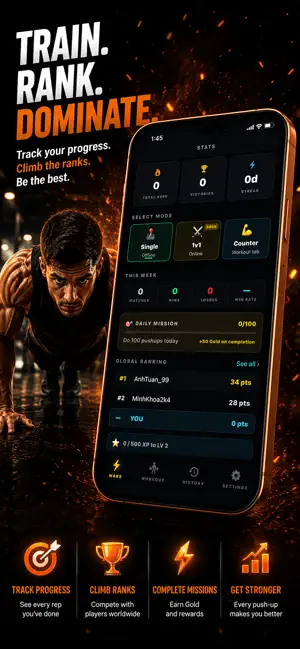 Push Up Challenge: PushWar screenshot 4