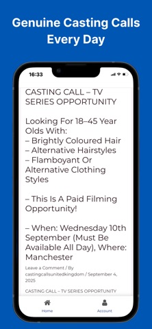 Casting Calls UK screenshot