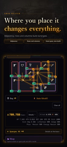 GRID REAVER: Idle Loot RPG screenshot 3