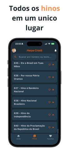 Harpa Cristã: letra e áudio screenshot