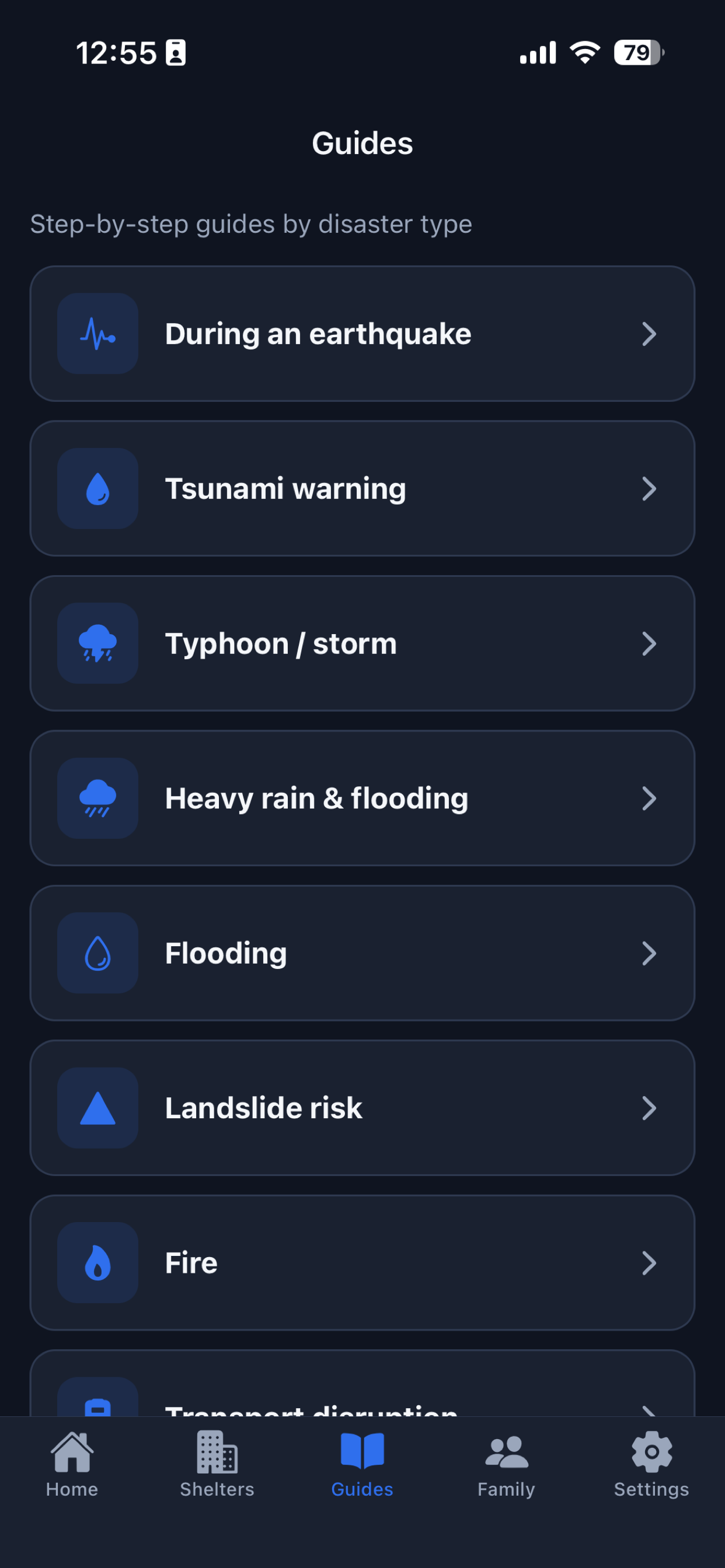 Japan Disaster Guide screenshot 3