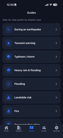 Japan Disaster Guide Screenshot 3 of 4