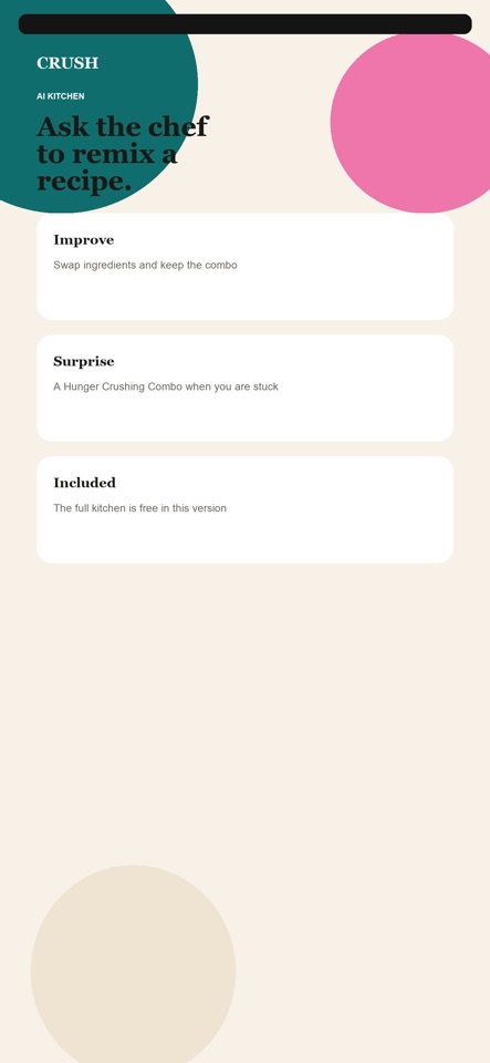 CRUSH Meals screenshot 4
