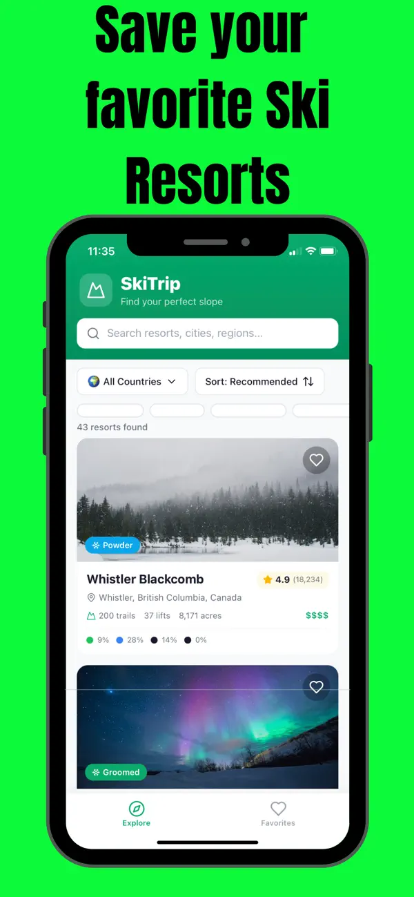 Screenshot #3 pour Global Ski Resort Finder