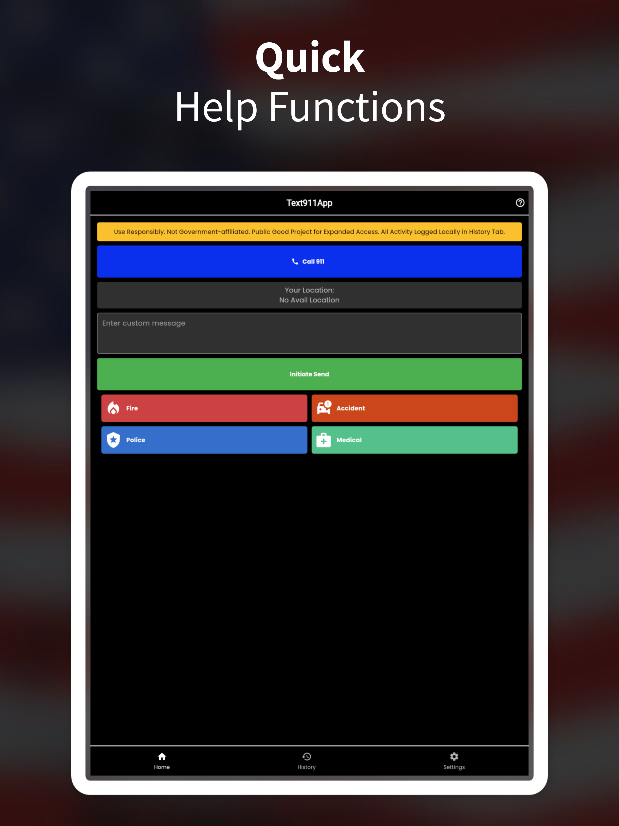 Text911App screenshot 4
