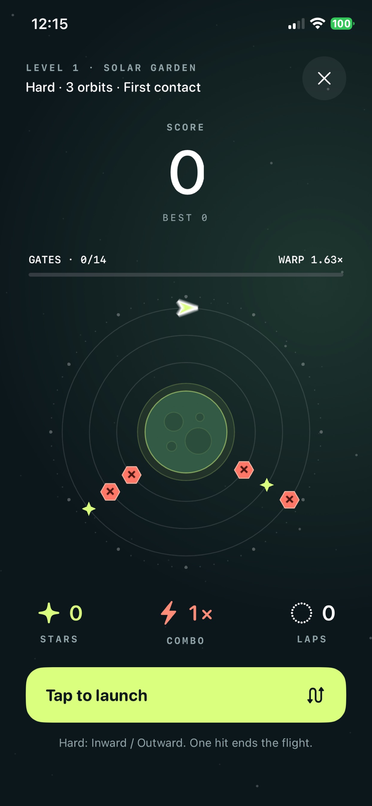 Screenshot 2 of Pocket Orbit: Galaxy Dash