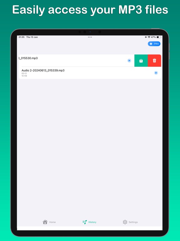 WAV to MP3 iPad screenshot 3 - Utilities app