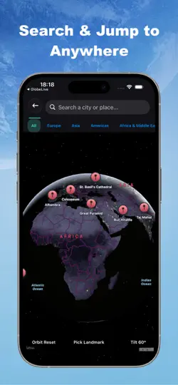 Скриншот GlobalEye: Trip Planner Globe на iPhone 2