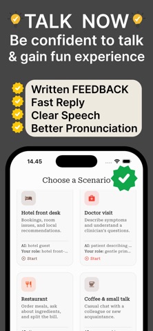 English Voice: Learn Speech AI iPhone screenshot