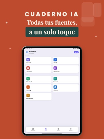 AI Notebook - Quiz LM y Notas iPad screenshot 1