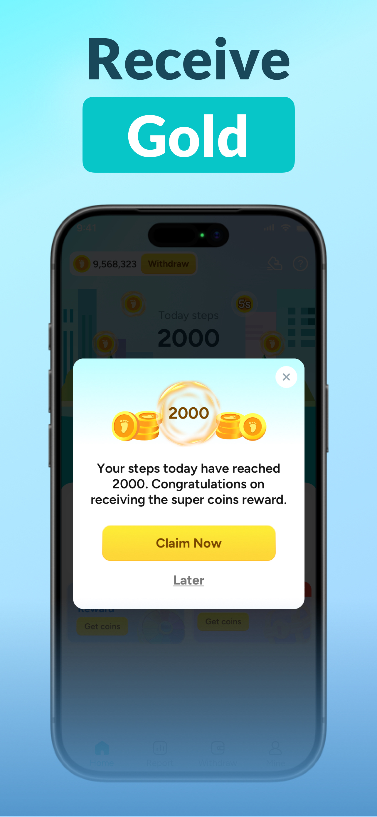 WalkStep: Tracker & Reward
