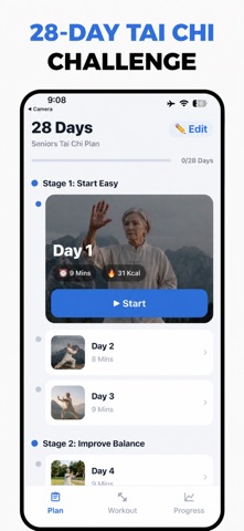 Tai Chi for Seniors & Beginner iPhone screenshot