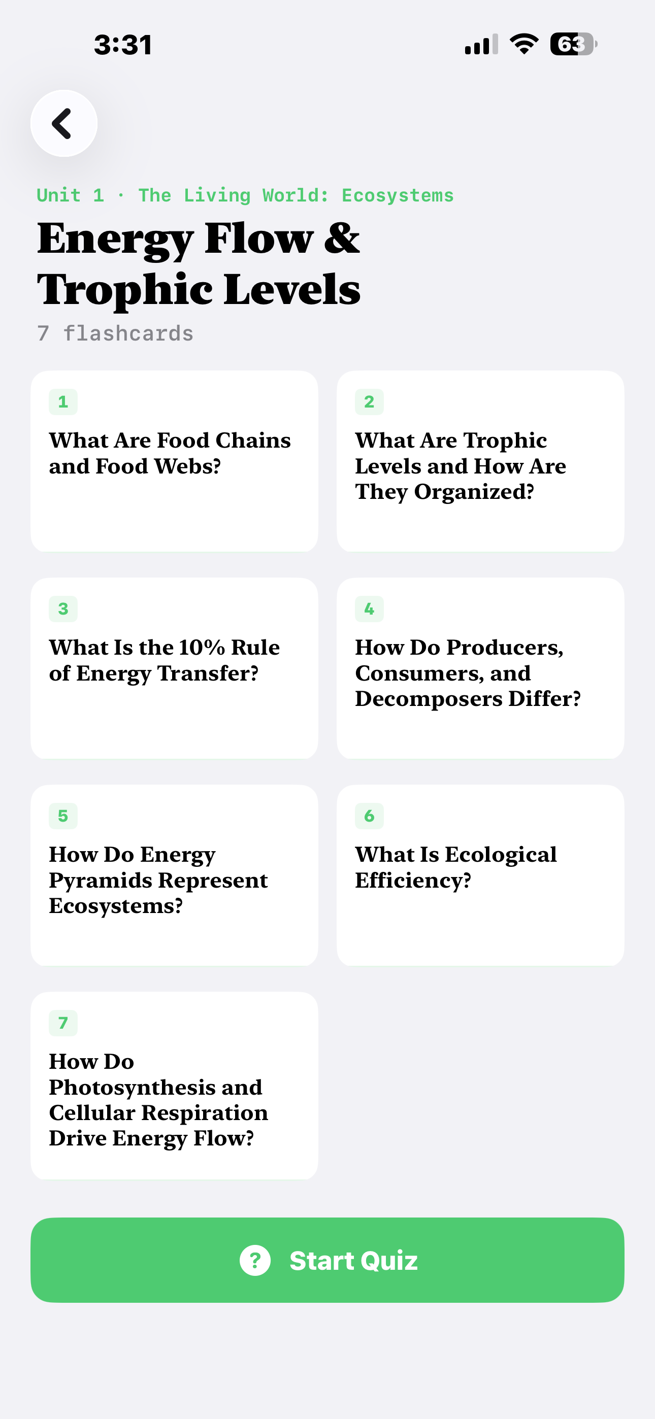 AP Environmental Science Quiz