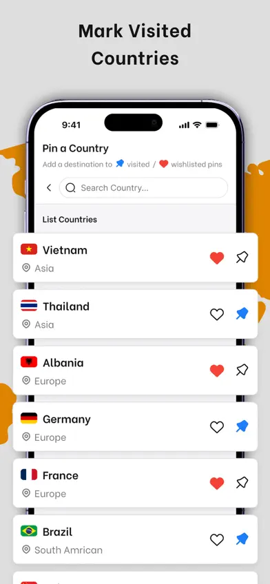 been: countries visited map screenshot 4