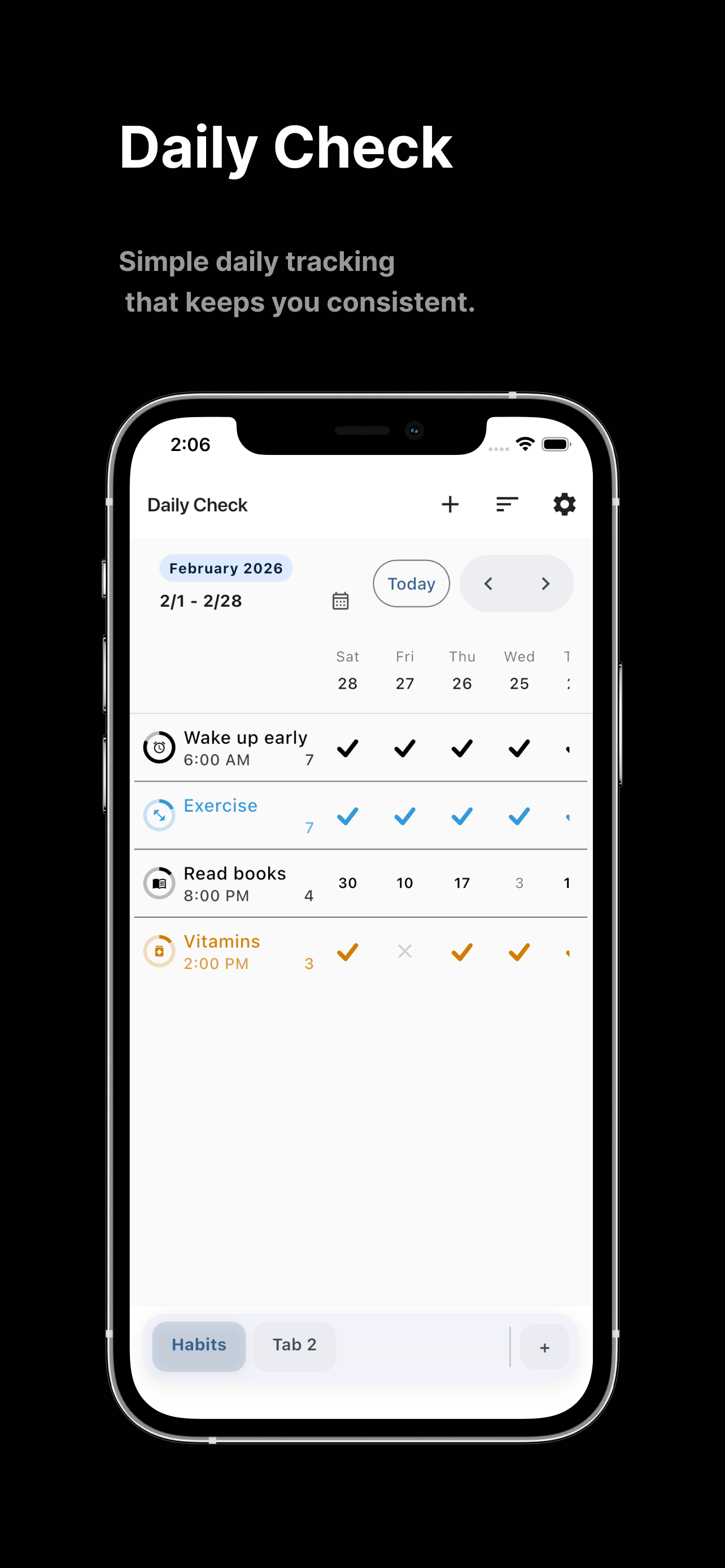 Daily Check: Routine Tracker