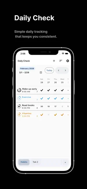 Daily Check: Routine Tracker screenshot 1