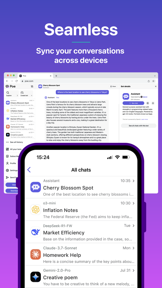 #9. Poe – Fast AI Chat (iOS) โดย: Quora, Inc.