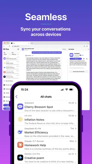 Poe – Fast AI Chat iPhone Ekran Görüntüsü 9