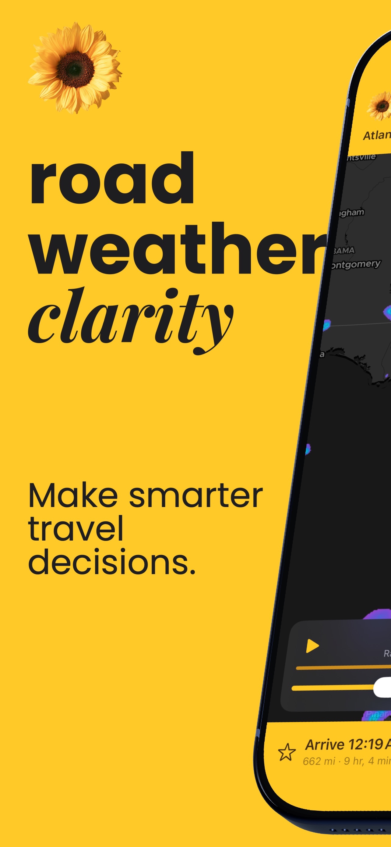 Screenshot 1 of Sunflowerz -Trip Weather Radar