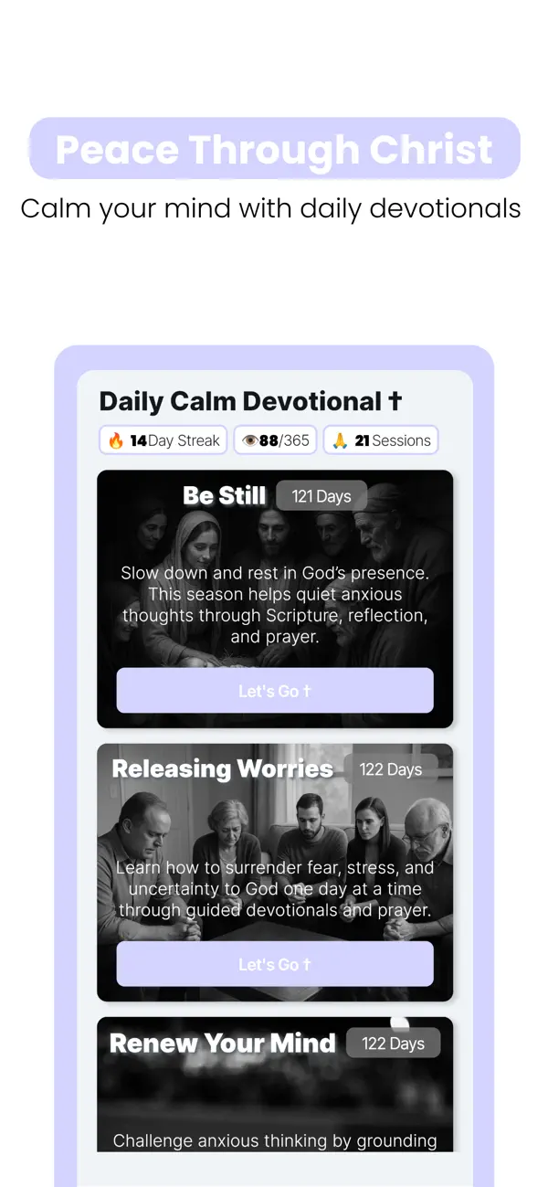Screenshot #2 pour Calm in Christ Devotional