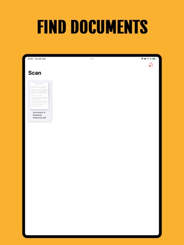 Doculla: AI Document Scanner iPad screenshot